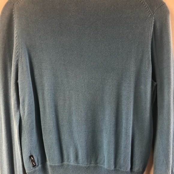 Womens Armani Exchange button up sweater, medium, baby blue - Picture 4 of 5